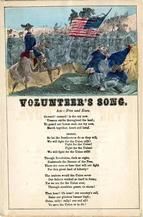 82x242e - Military and Patriotic Illustrated Songs Series 1 Volunteer's Song, Civil War Songs from Winterthur's Magnus Collection